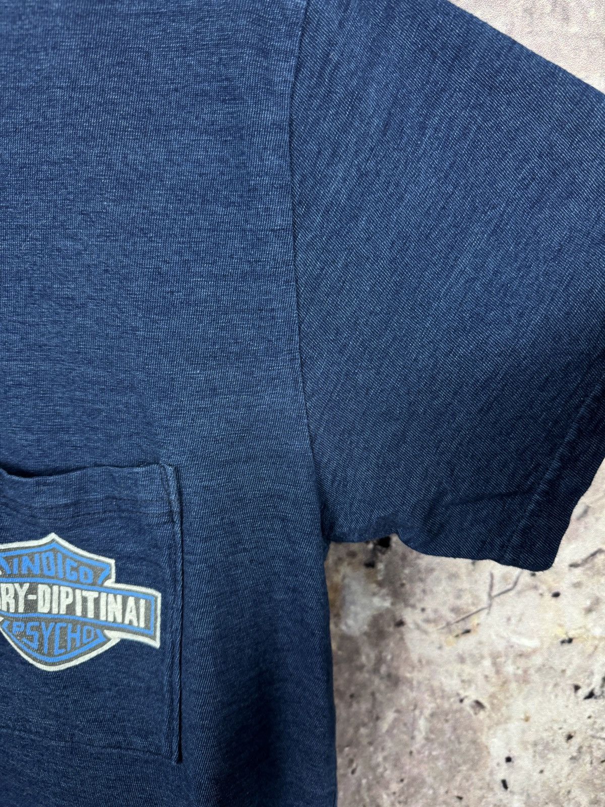 Kapital Kountry Men’s Kapital Indigo Psycho Hurry-Dipitinai T-Shirt Size 4 Size US M / EU 48-50 / 2 - 10 Thumbnail
