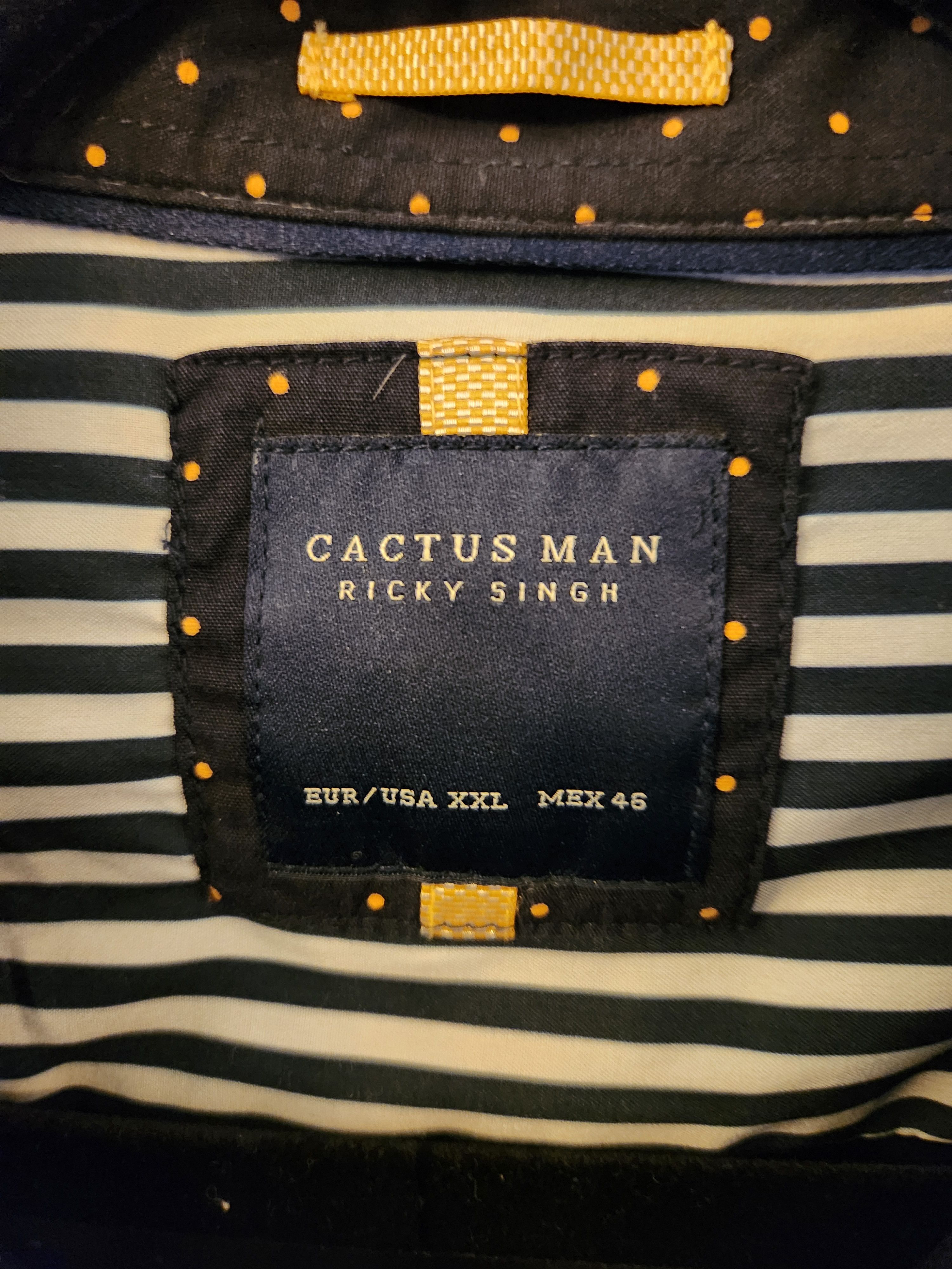 Other Cactus Man by Ricky Singh Cotton Blend Polk Dot Short Shirt Size US XXL / EU 58 / 5 - 3 Thumbnail