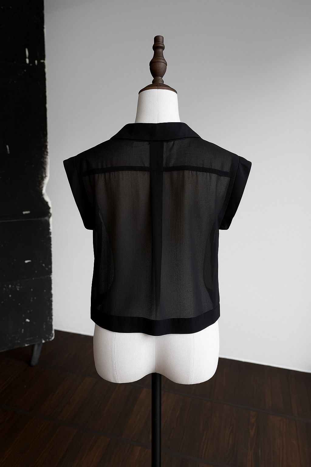 United Colors Of Benetton United Colors Benetton Womens Sheer Sleeveless Blouse Shirt Size S / US 4 / IT 40 - 5 Thumbnail