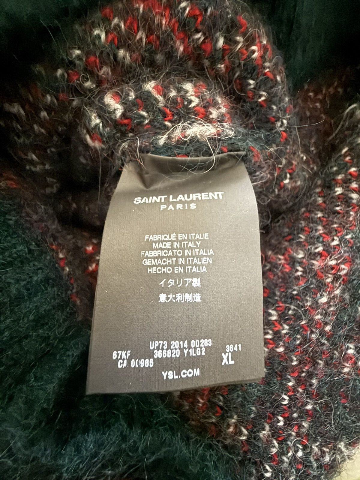 Saint Laurent Paris FW14 Saint Laurent cardigan mohair wool Hedi Slimane Grail Size US XL / EU 56 / 4 - 19 Thumbnail