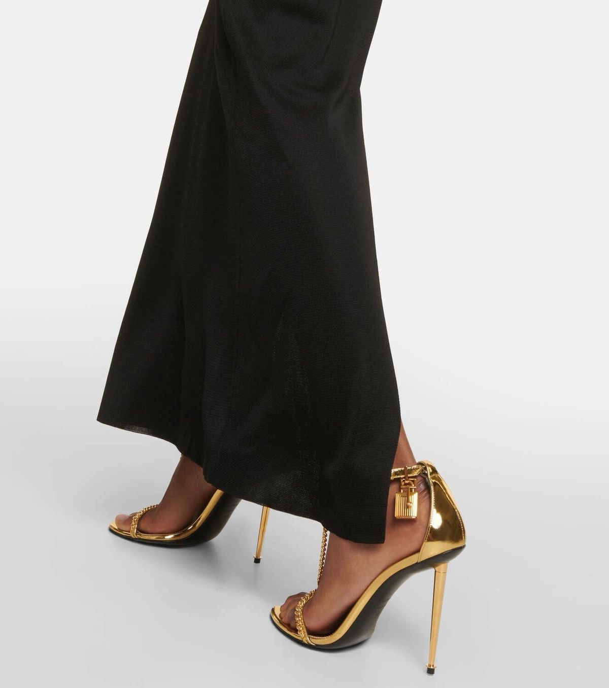 Tom Ford o1y0126 Maxi Dress in Black Size XL / US 12-14 / IT 48-50 - 4 Thumbnail