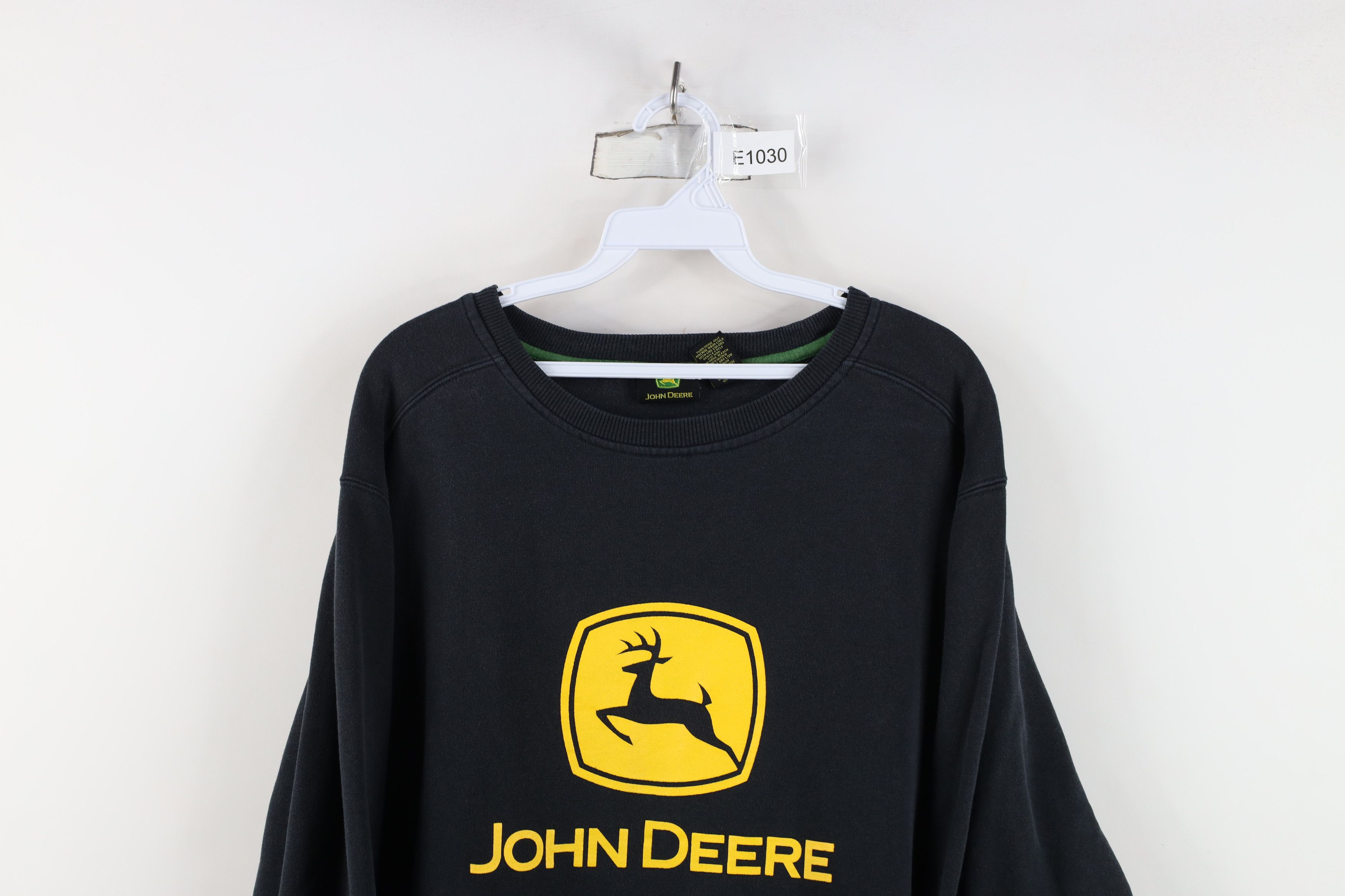 John Deere Vintage Y2K John Deere Spell Out Big Logo Sweatshirt Black Size US L / EU 52-54 / 3 - 2 Thumbnail