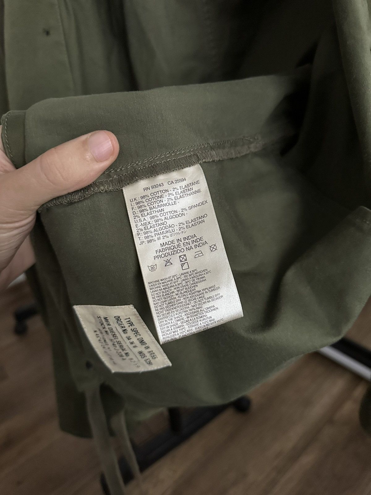 Diesel Diesel Double Coat Canvas Military Jacket Size US XXL / EU 58 / 5 - 14 Thumbnail