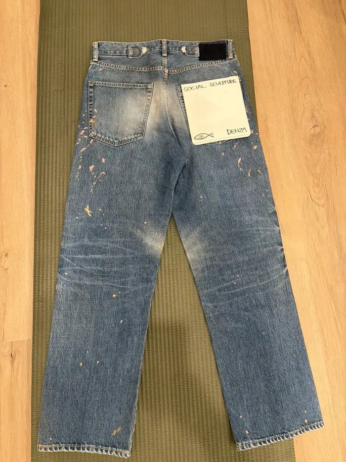 Visvim Visvim Social Sculpture 01 Wide Leg Jeans (Damaged) 32x32 Size US 32 / EU 48 - 2 Thumbnail