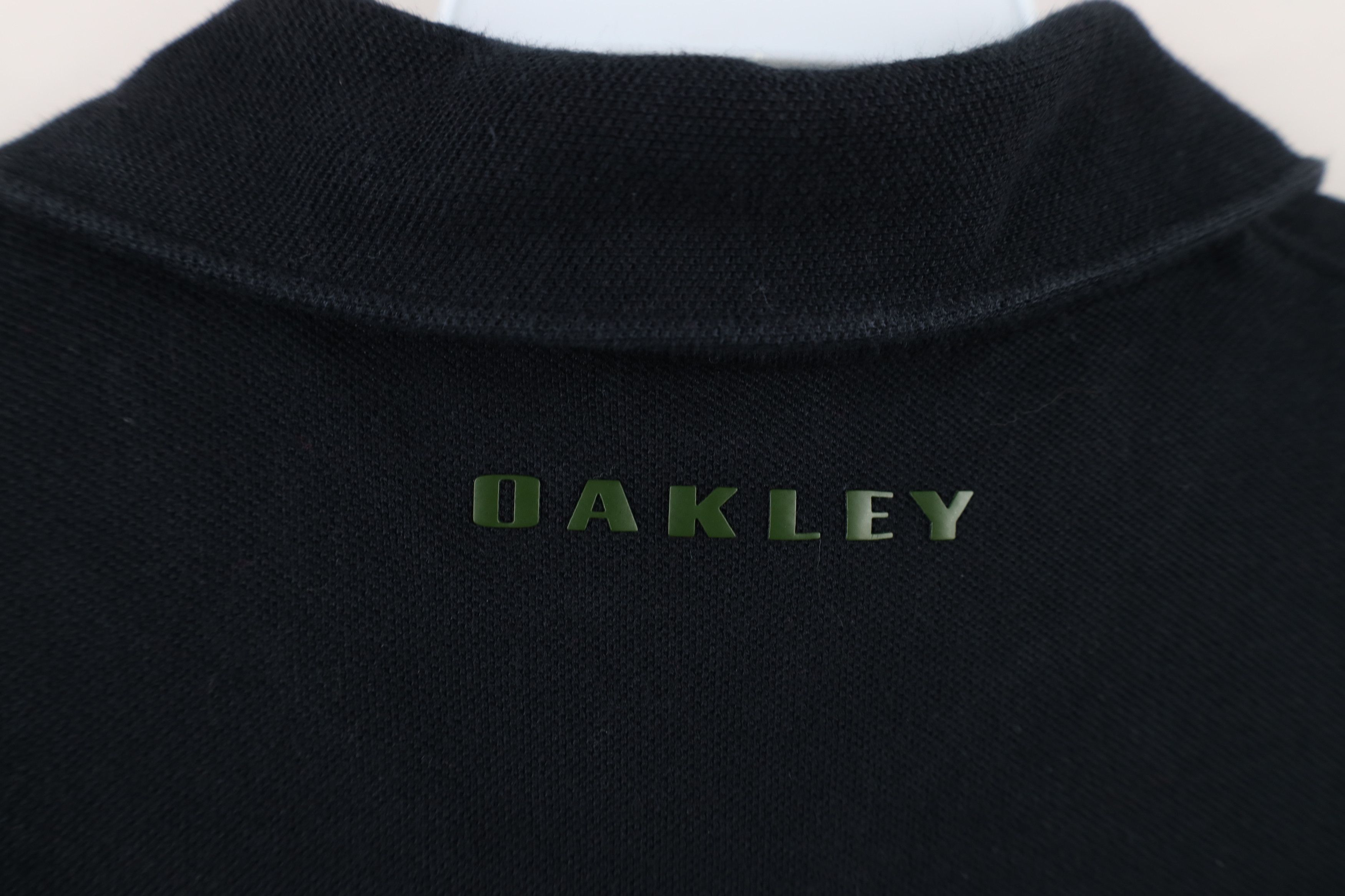 Oakley × Vintage Vintage Y2K Oakley O Logo Thermal Knit Long Sleeve Polo Size US L / EU 52-54 / 3 - 11 Thumbnail