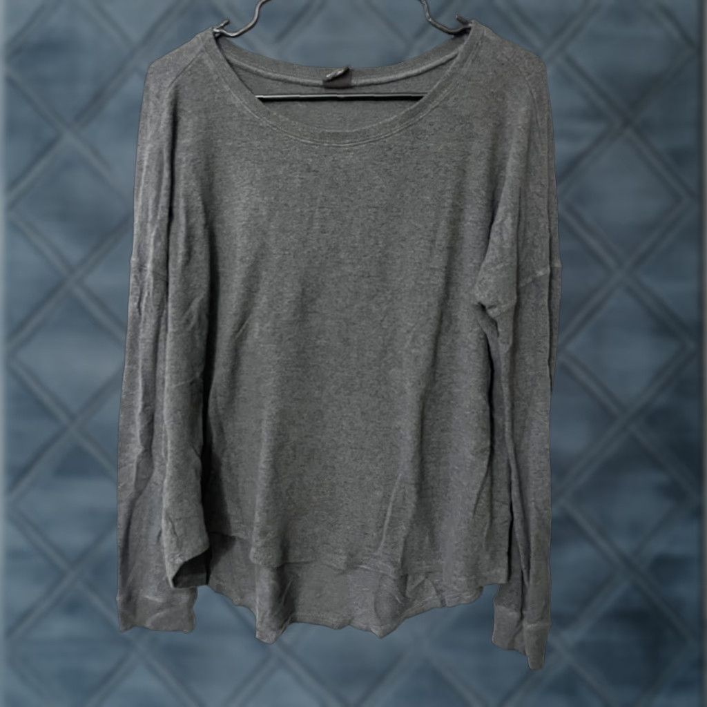Vintage VINTAGE Free Press Women Gray Crew Long Sleeve T-Shirt M - 90s, Fall, Cotton Rayon Blend, Scoop Neck, Long Sleeve, Women's Shirt, Regular Size Medium Size M / US 6-8 / IT 42-44 - 1 Thumbnail