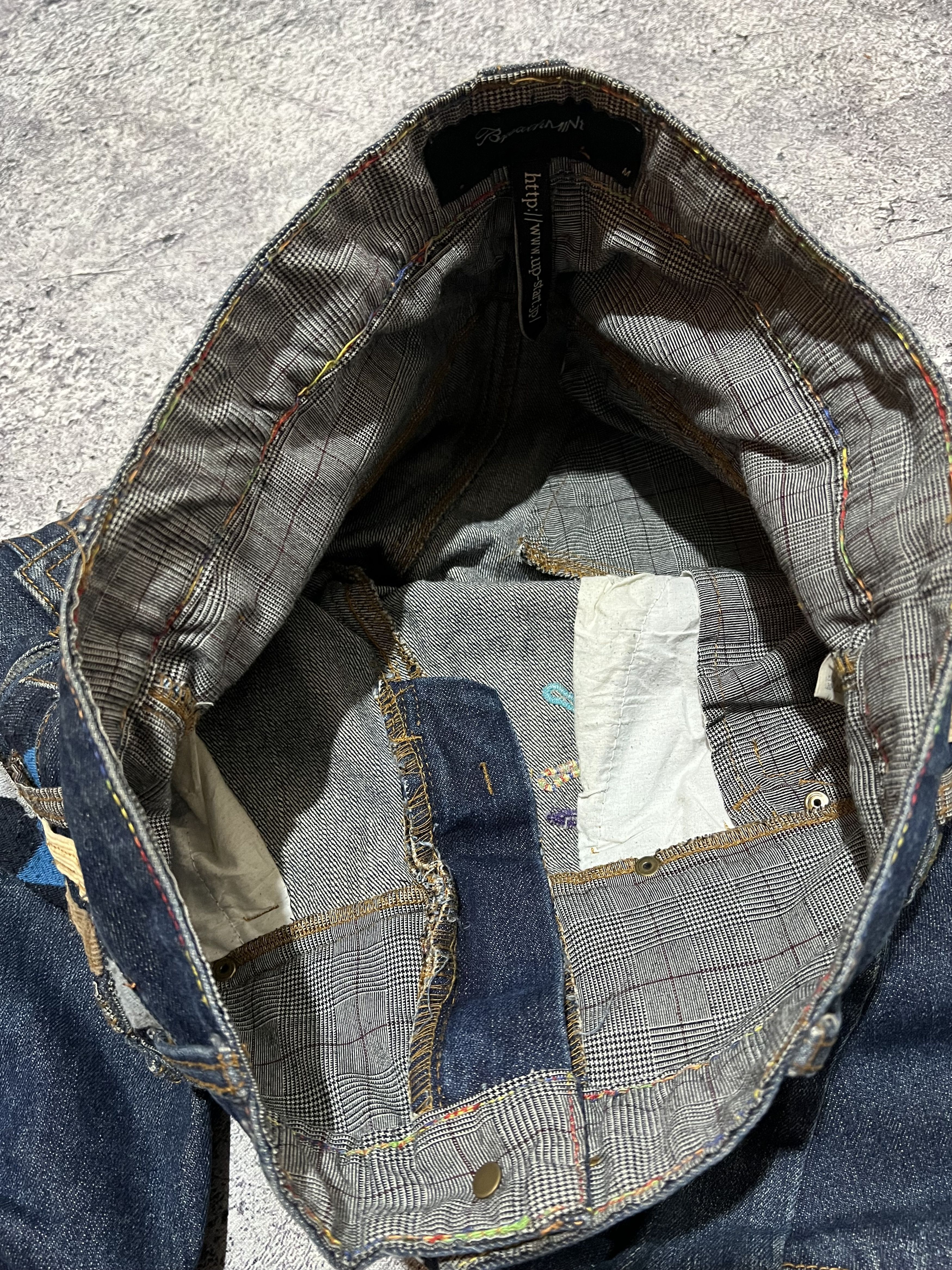 Japanese Brand 2000s Archival Breath Double Waist Raw Jeans y2k ifsix Size US 33 - 7 Thumbnail