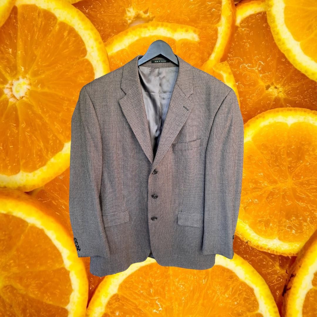 Lauren Ralph Lauren Lauren Ralph Lauren Tan Tweed 3 Button Blazer 100% Lambswool Size 44R - 1 Thumbnail