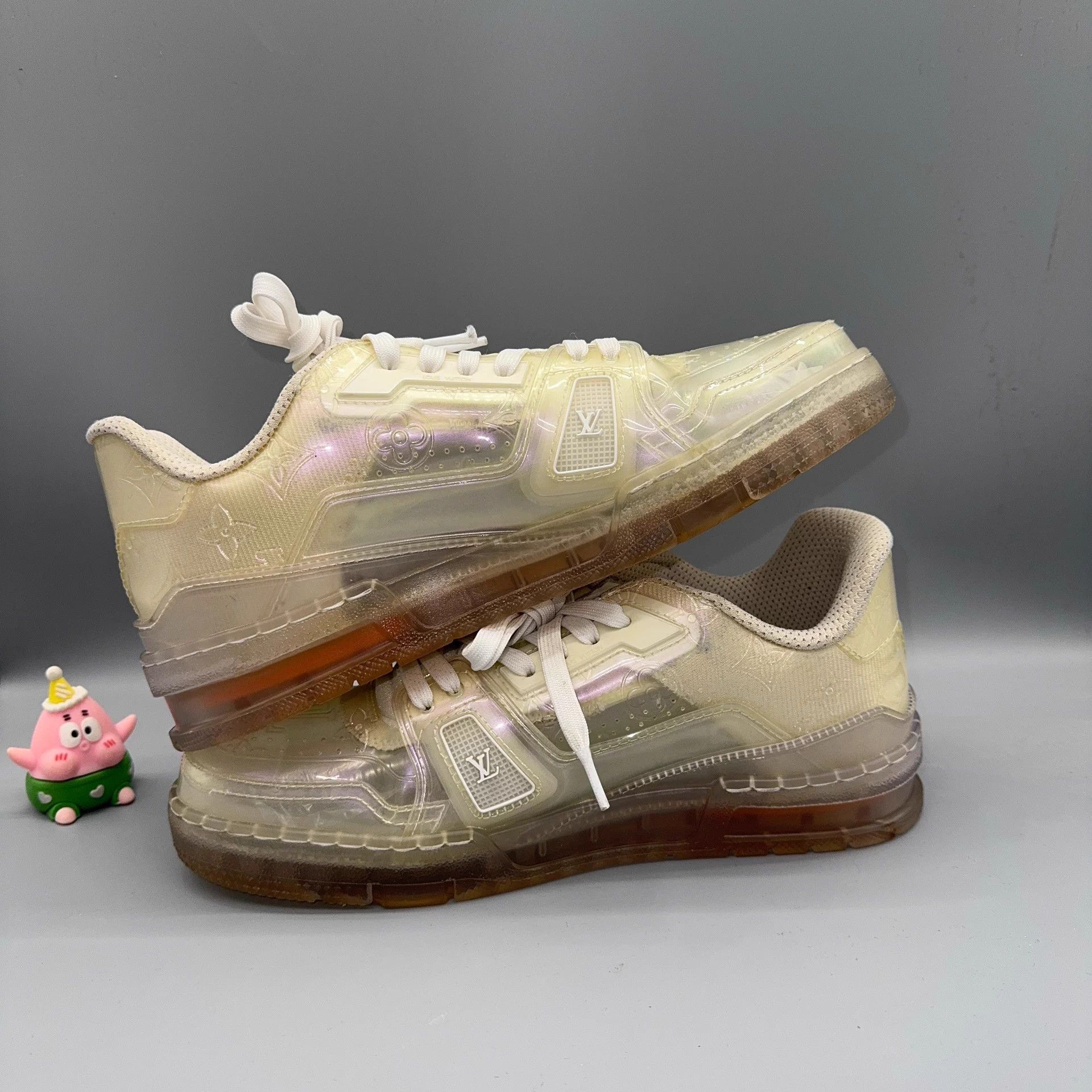 Louis Vuitton LOUIS VUITTON Trainer Monogram Flower White Size US 7.5 / EU 40-41 - 6 Thumbnail