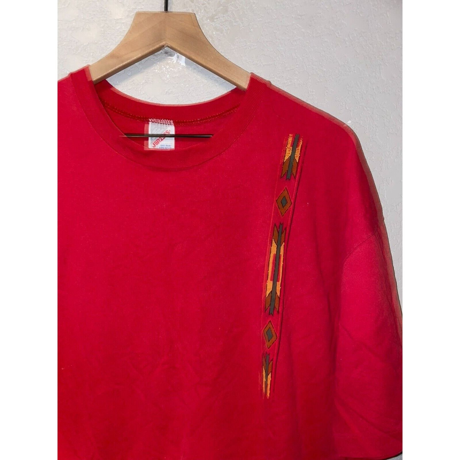 Jerzees Vintage Native Sleeper Shirt Mexican Art Vase Pots Tee 90s Size US XL / EU 56 / 4 - 7 Thumbnail