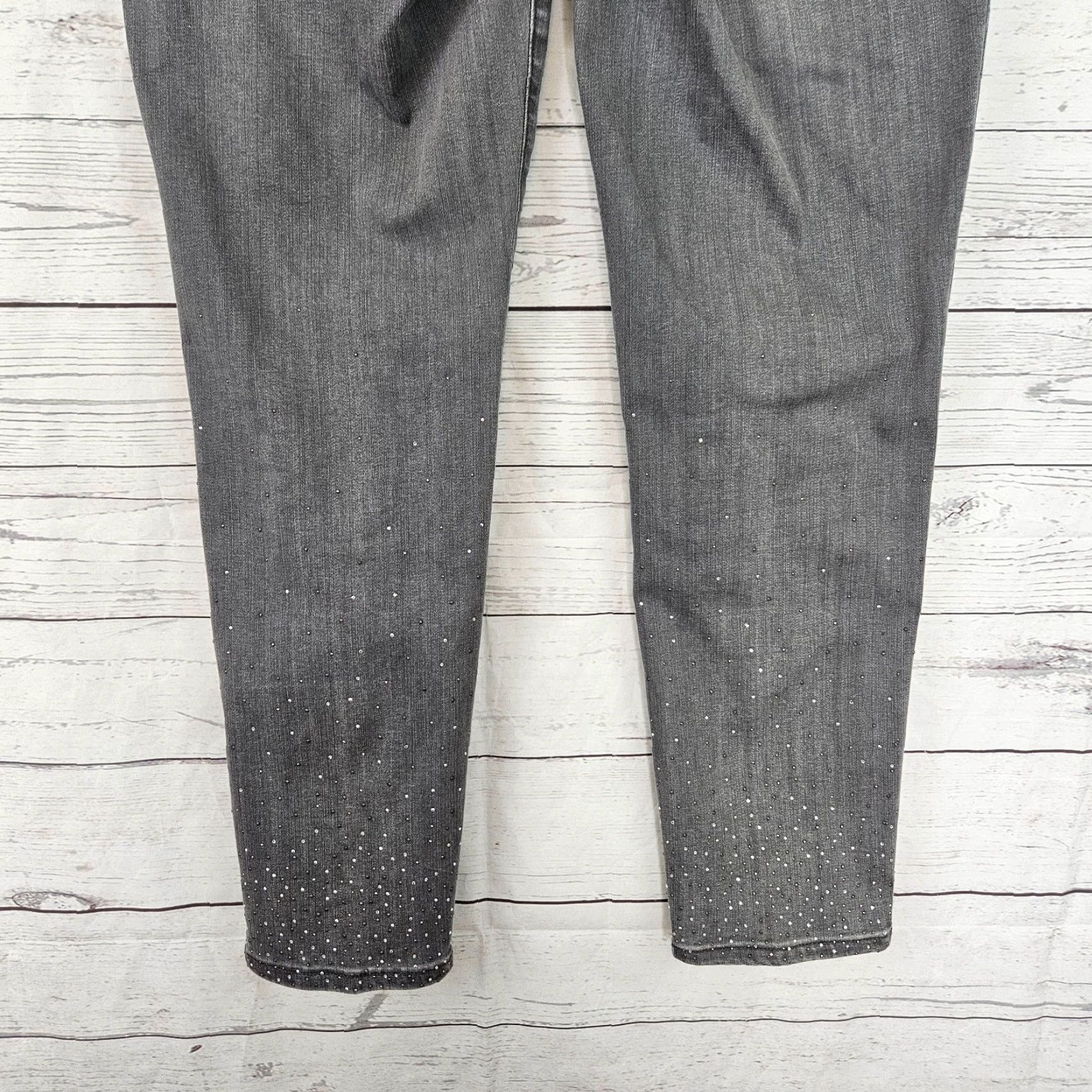 Vintage Chico's Womens Jeans Pull On Jegging Ankle Sz 6 Gray Mid Rise Size 28" / US 6 / IT 42 - 5 Thumbnail