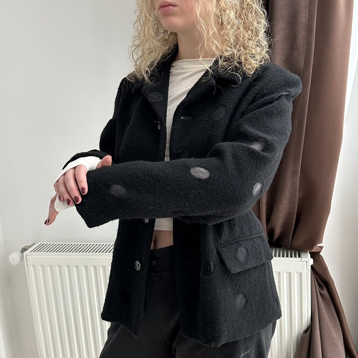 Comme des Garcons Comme Des Garçons Wool Holed Jacket Blazer Size M / US 6-8 / IT 42-44 - 13 Thumbnail