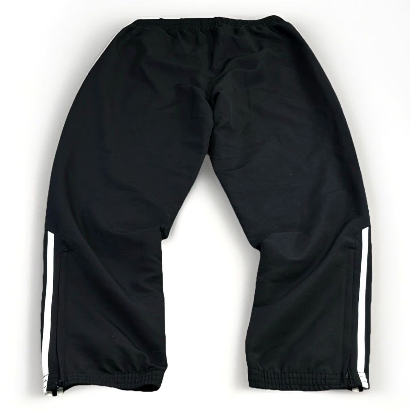 Adidas Adidas Track Pants Medium Mens Black White 2015 Pockets Zip Ankle Size US 31 - 2 Thumbnail