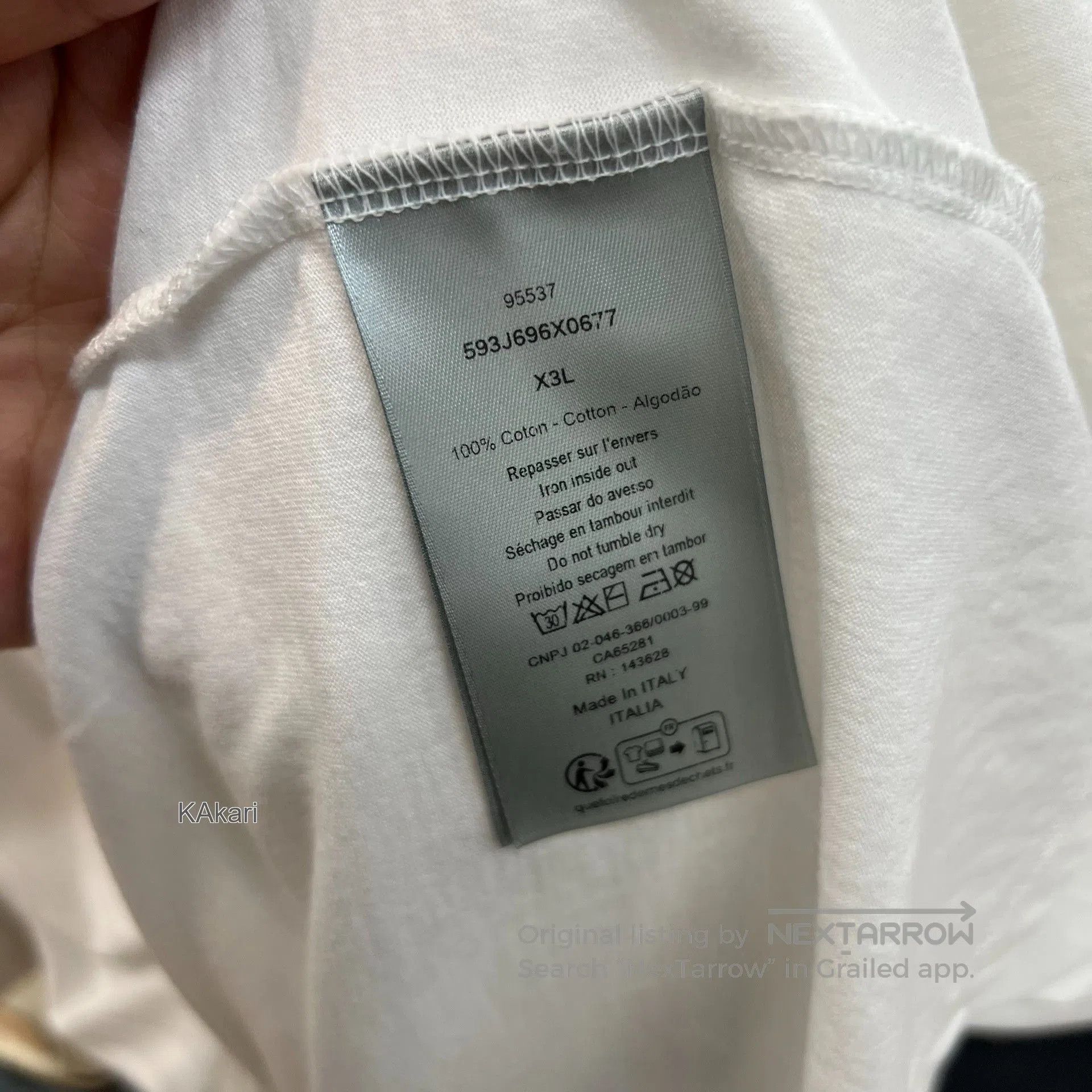 Dior Dior FW25 Cotton Distressed Couture Print T. Size US XL / EU 56 / 4 - 3 Thumbnail