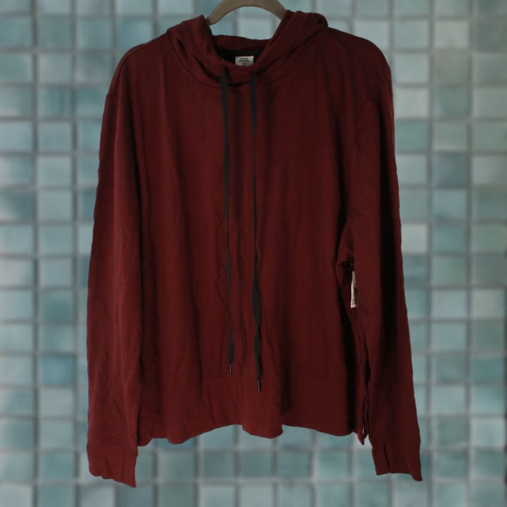 Essentials Essentials Utility Knit Hoodie Women's M Long Sleeve Thumb Hole Rust Shirt Size M / US 6-8 / IT 42-44 - 1 Thumbnail