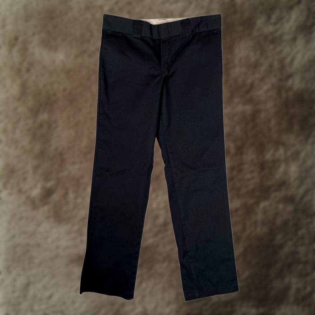 Dickies Dickies Pants Mens 32x32 Black Slim Straight Cotton Blend Work Worker Size US 32 / EU 48 - 1 Thumbnail