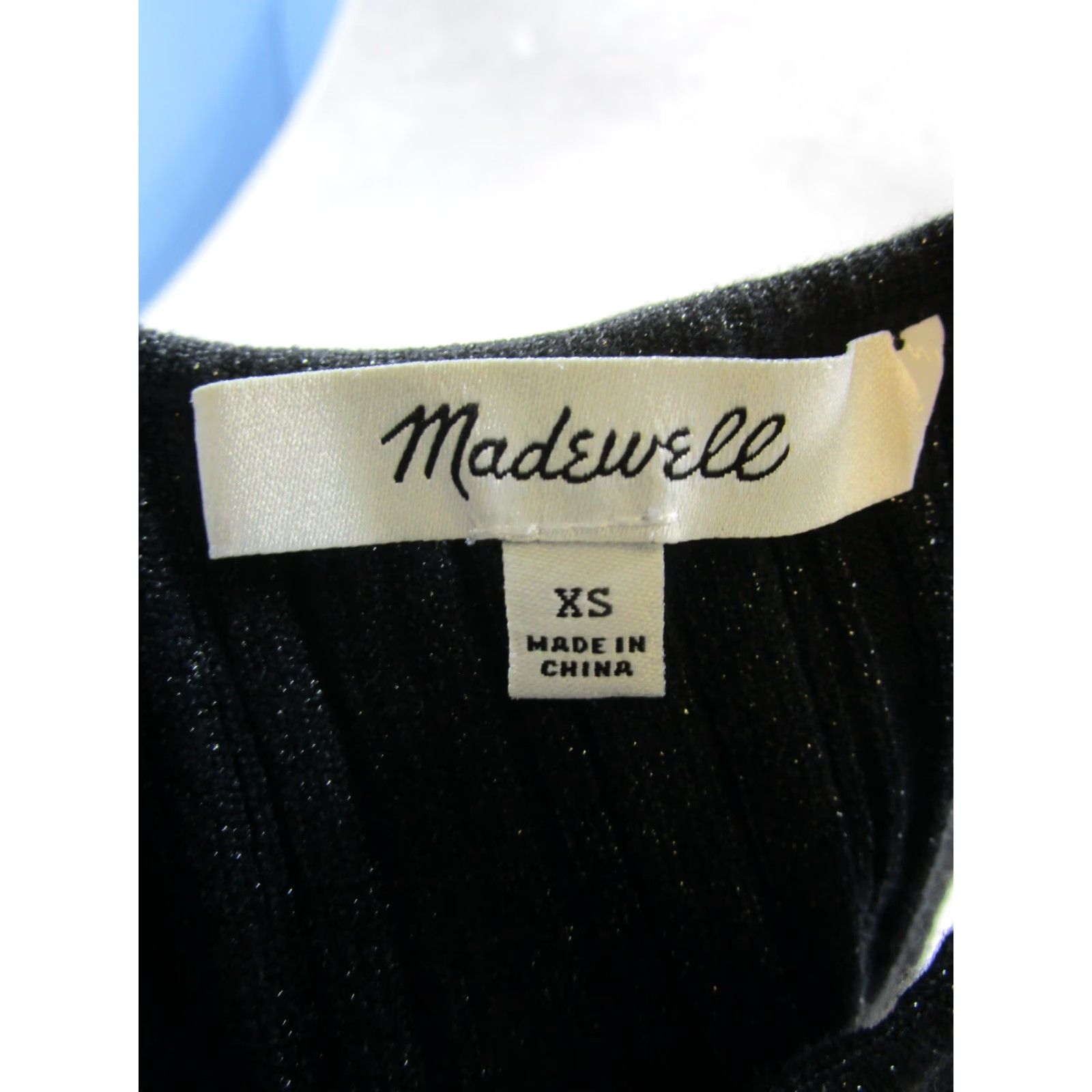 Madewell VINTAGE Madewell Tank Top Womens XS Black Ribbed Pullover Size XS / US 0-2 / IT 36-38 - 3 Thumbnail