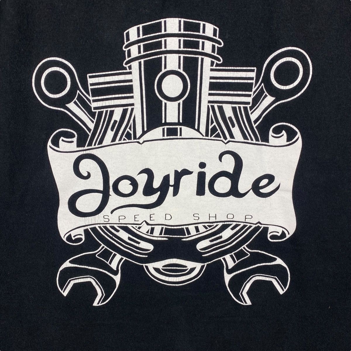 Japanese Brand Vintage JOYRIDE SPEED SHOP Logo Graphic Tee Shirt Size US XL / EU 56 / 4 - 5 Thumbnail