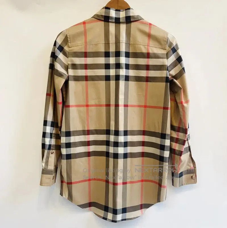 Burberry Burberry Khaki Cotton Long Sleeve Shirt. Size S / US 4 / IT 40 - 2 Thumbnail