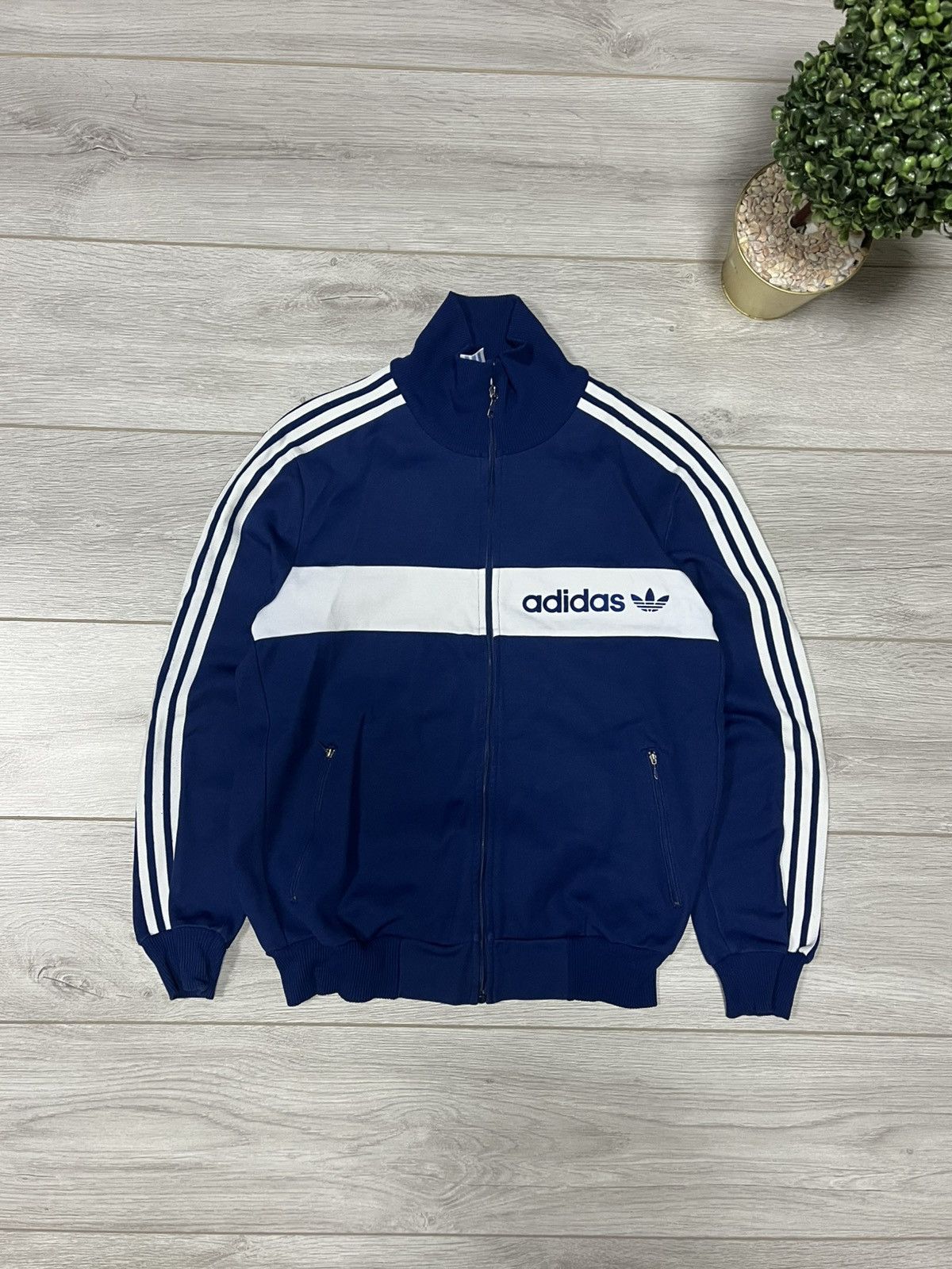Adidas Adidas Yugoslavia vintage track jacket zip stripes Size US L / EU 52-54 / 3 - 1 Thumbnail