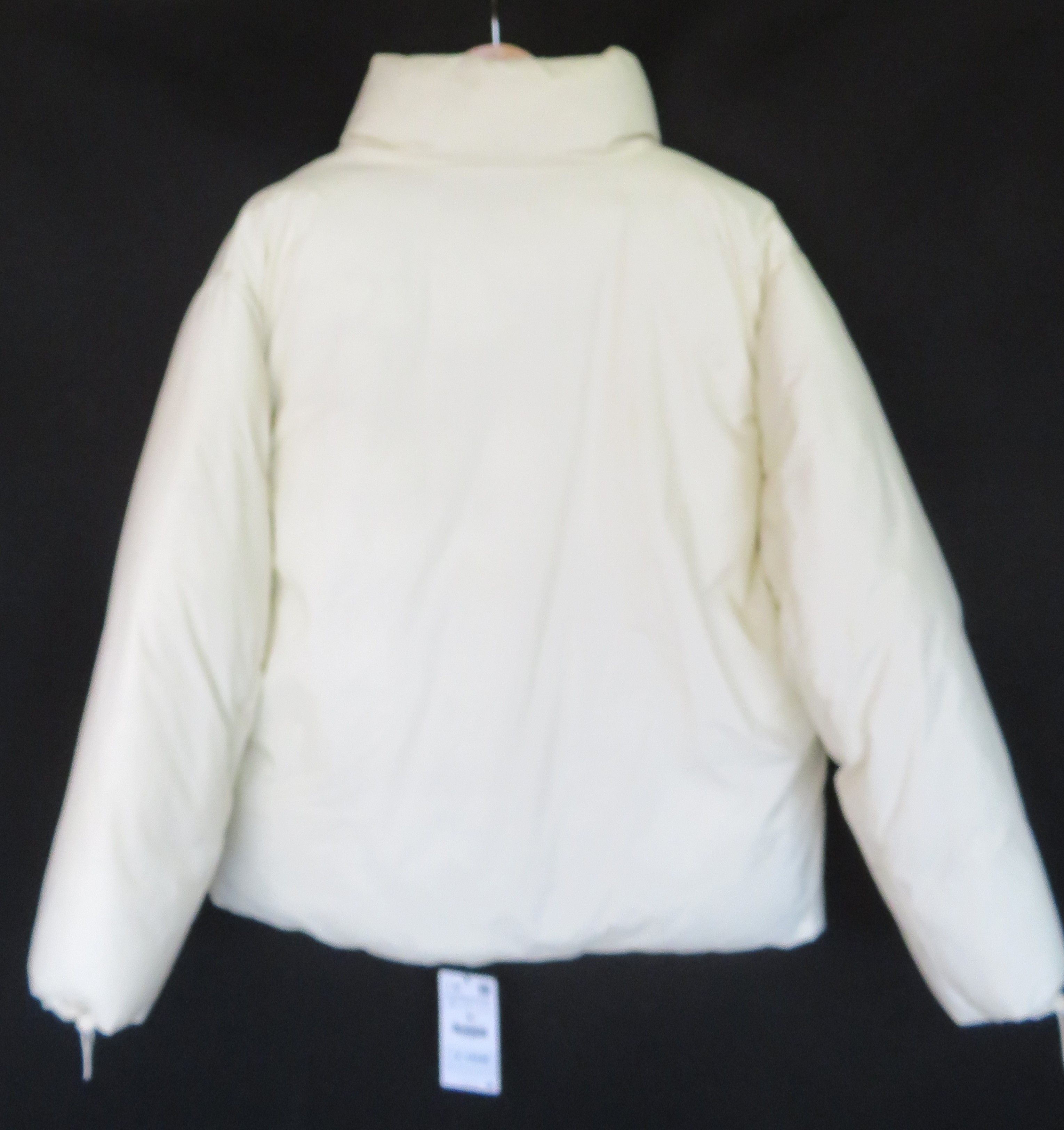 Zara New ZARA DNWR Cream Funnel Puffer Jacket Women Sz L Size L / US 10 / IT 46 - 4 Thumbnail