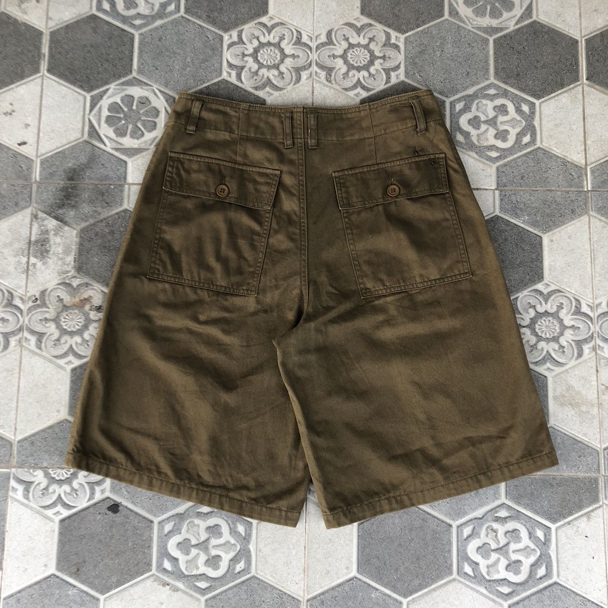 Vintage Vintage baggy short Fatigue pants Size US 30 / EU 46 - 9 Thumbnail