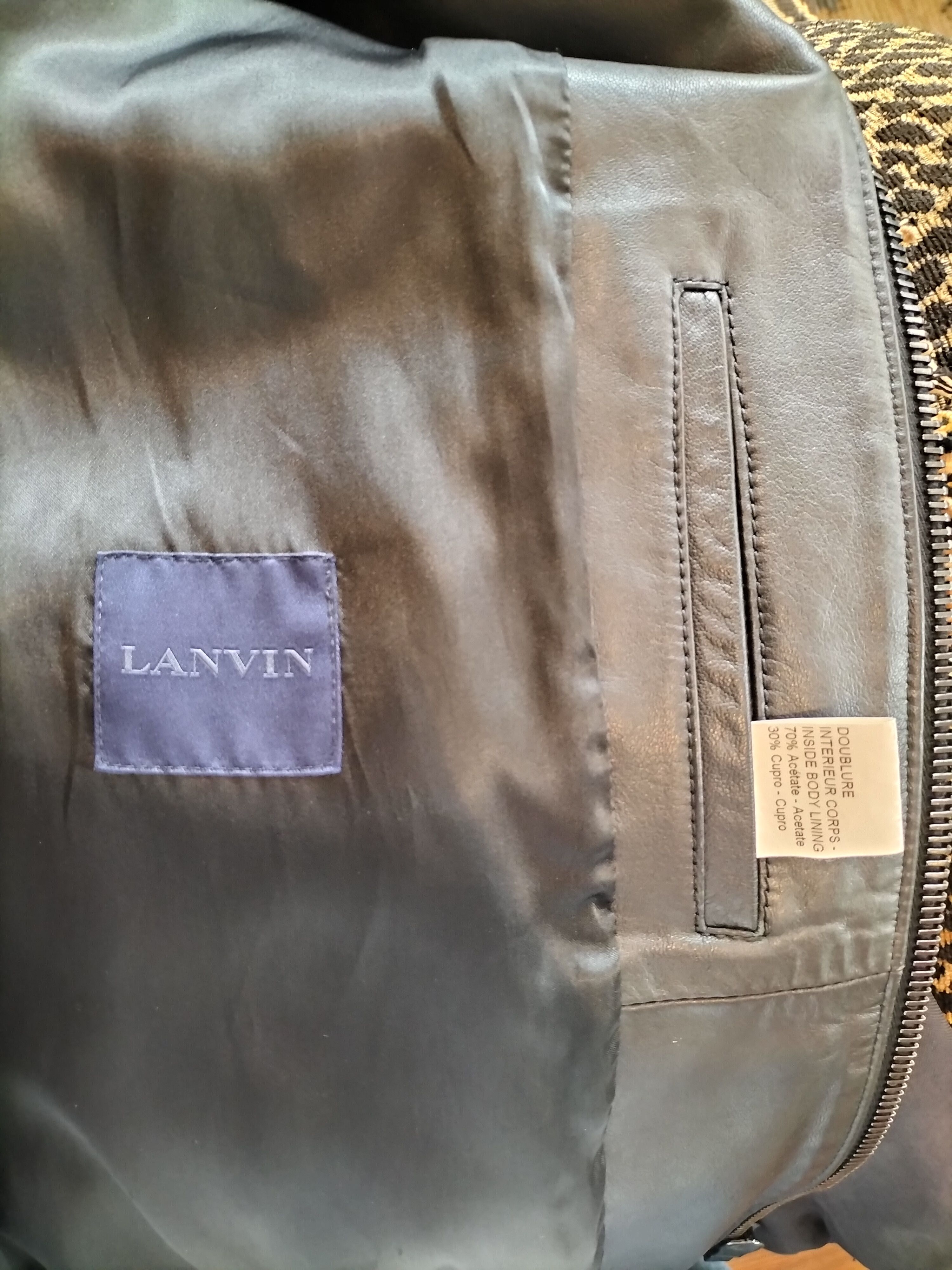 Lanvin LANVIN Lamb Skin Leather Bomber Size US M / EU 48-50 / 2 - 11 Thumbnail