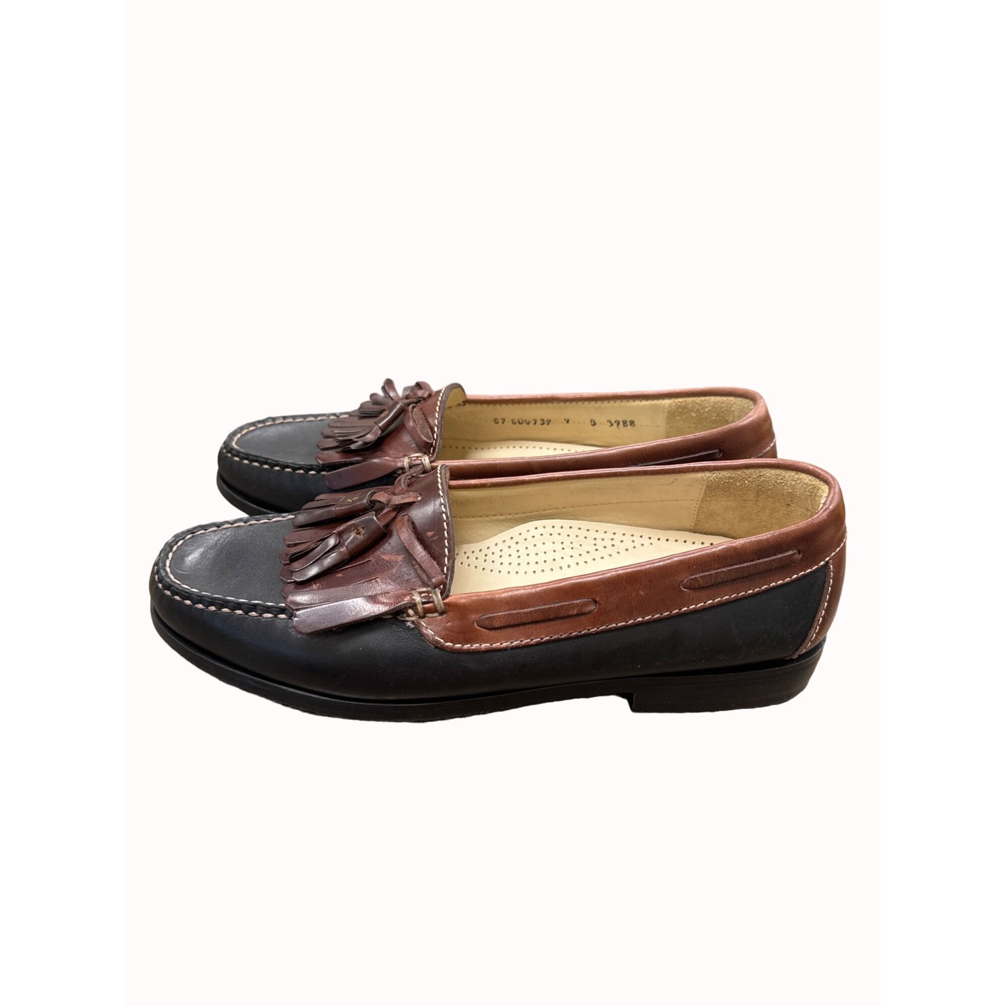 Cole Haan Cole Haan men’s brown leather tassel slip on loafer shoes 9D Size US 9 / EU 42 - 5 Thumbnail