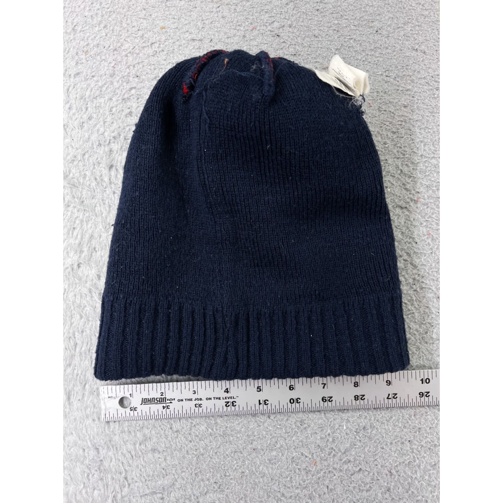 Vintage Two Thirty Beanie Knit Adult One Size Blue Red Stripe 100% Acrylic Ski Logo Hat Mens Size ONE SIZE - 7 Thumbnail
