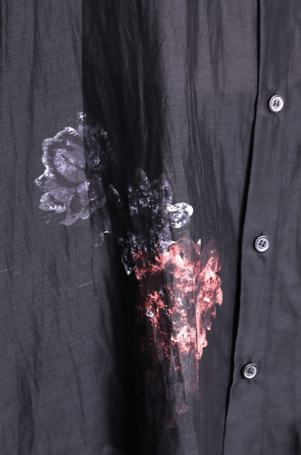 Yohji Yamamoto Yohji Yamamoto Pour Homme CELLULOSE LOAN STAND COLLAR BLOUSE Size US M / EU 48-50 / 2 - 8 Thumbnail