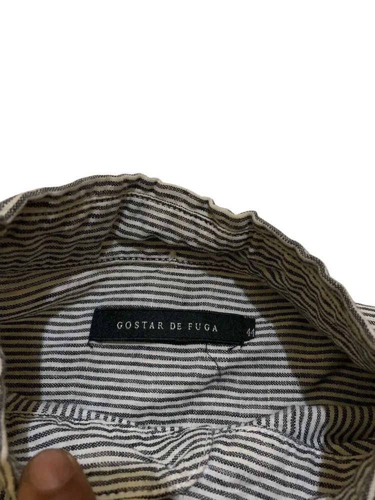 GOSTAR DE FUGA GOSTAR DE FUGA LINEN HICKORY STRIPED shirt Size US S / EU 44-46 / 1 - 8 Thumbnail