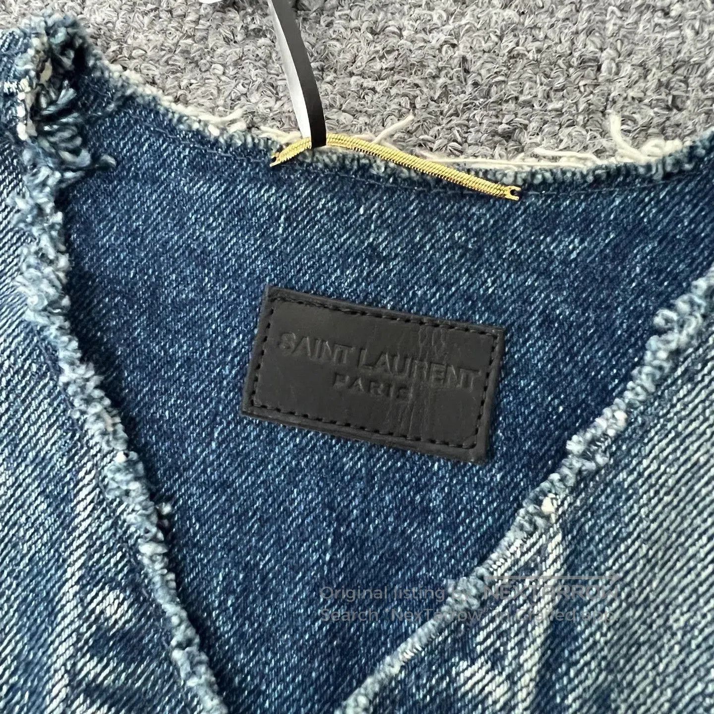 Saint Laurent Paris Saint Laurent SLP Denim Vest XS. Size XS / US 0-2 / IT 36-38 - 7 Thumbnail
