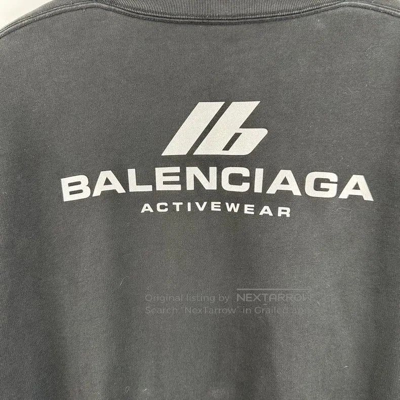Balenciaga Balenciaga Black Reflective Logo Sweatshirt. Size US M / EU 48-50 / 2 - 5 Thumbnail