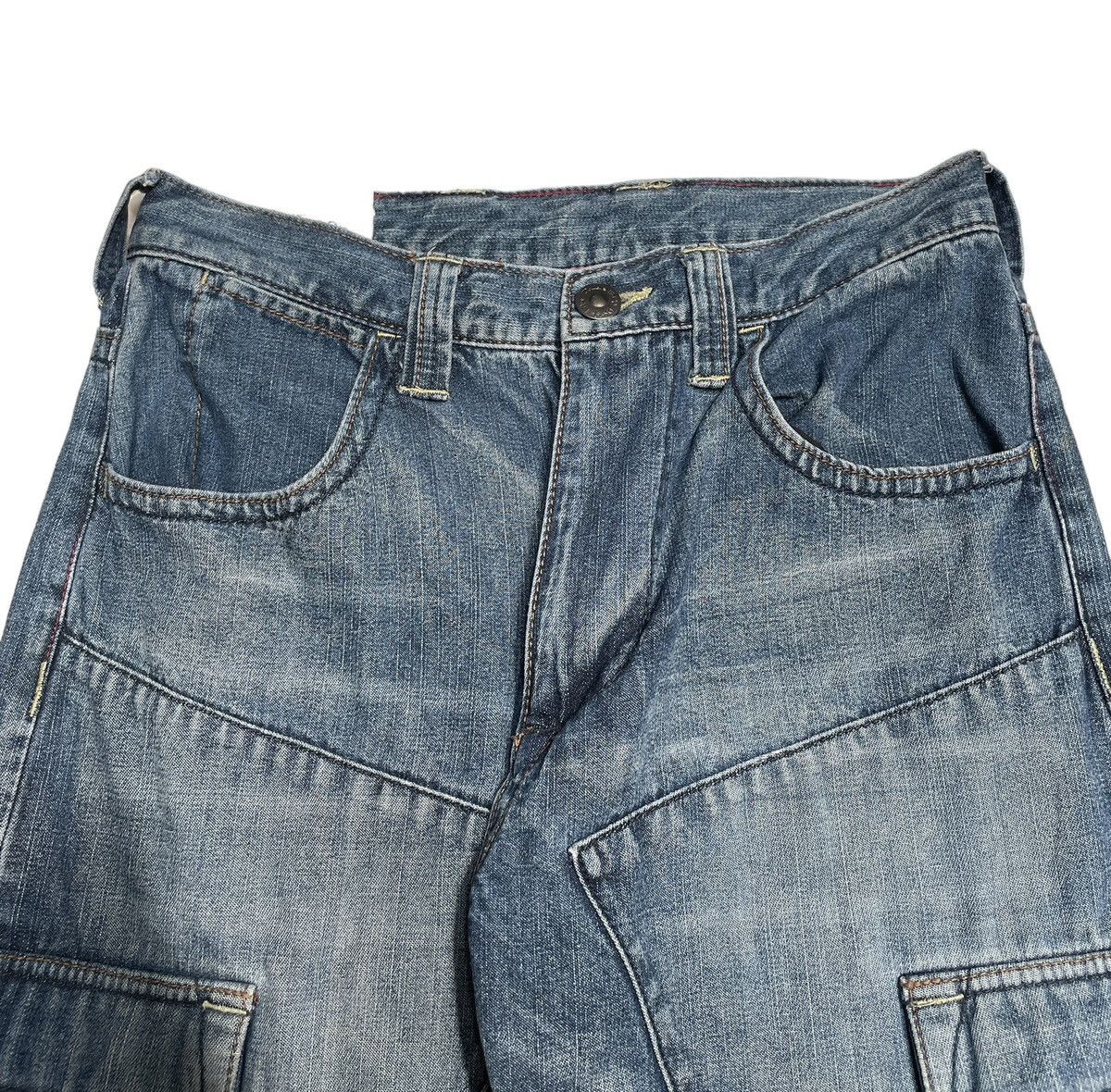 If Six Was Nine × Japanese Brand Rare Design Vintage Brand Double Edge Baggy Jeans 2000s Size US 28 / EU 44 - 3 Thumbnail