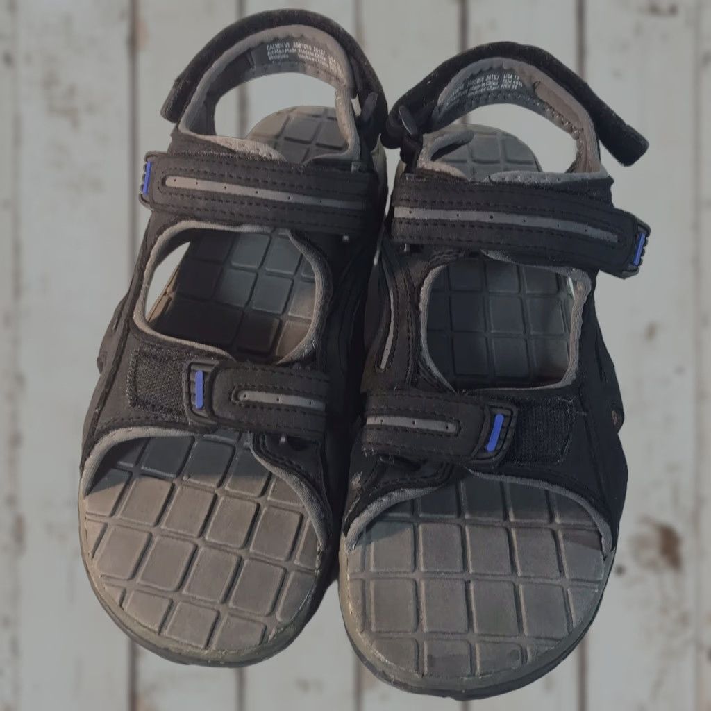 Vintage VINTAGE Ozark Trail Men's Outdoor Sandals Slip-On Size 12 Black Synthetic Arch Support Water Resistant Size ONE SIZE - 1 Thumbnail