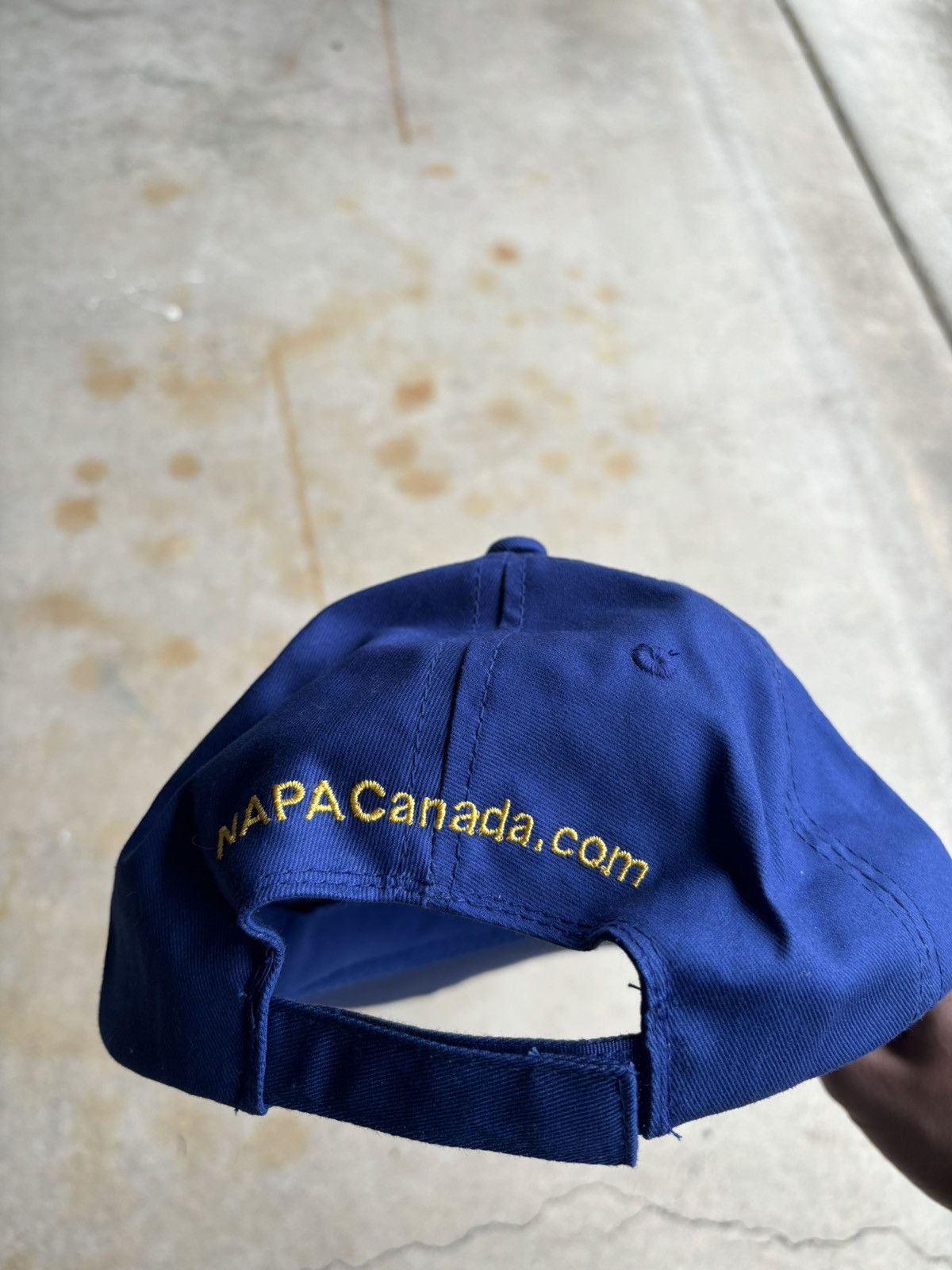 NASCAR × Vintage Crazy 90s Napa Striped Faded Blue Velcro Strap Hat Size ONE SIZE - 2 Thumbnail