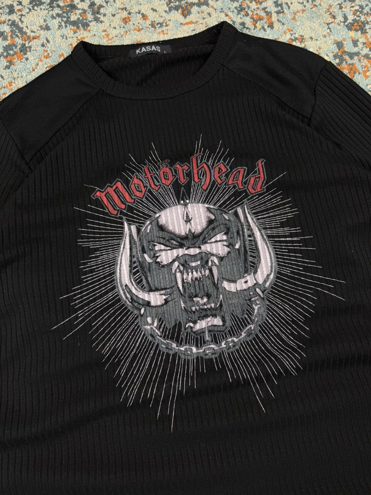 Band Tees Vintage 2000s Motorhead layered ribbed long sleeve tee top Size US L / EU 52-54 / 3 - 5 Thumbnail