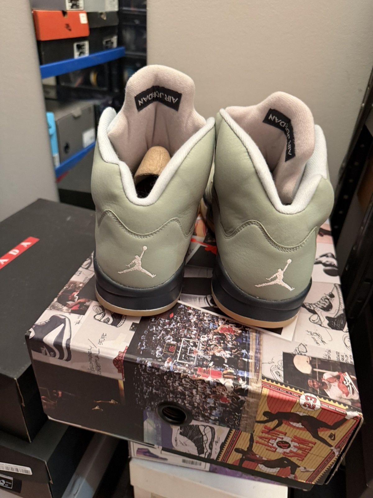 Jordan Brand Jordan 5 Jade green sz 13 Size US 13 / EU 46 - 4 Thumbnail