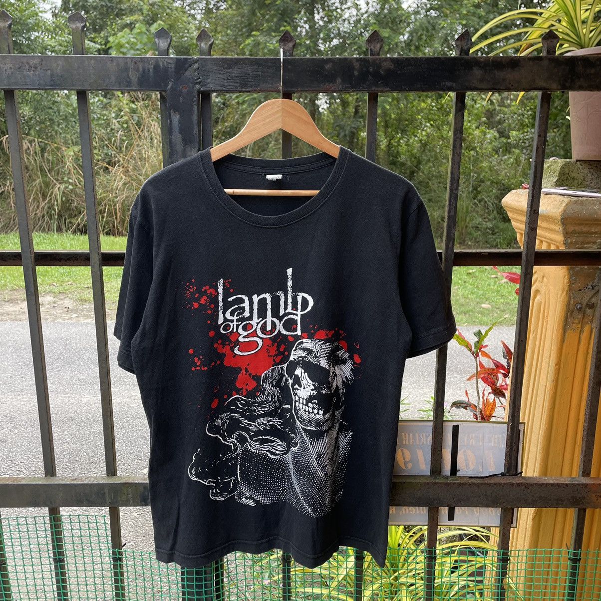 Band Tees × Vintage 🔥Vintage Y2K Lamb Of God Heavy Metal Band Promo Music Tee Size US L / EU 52-54 / 3 - 1 Thumbnail