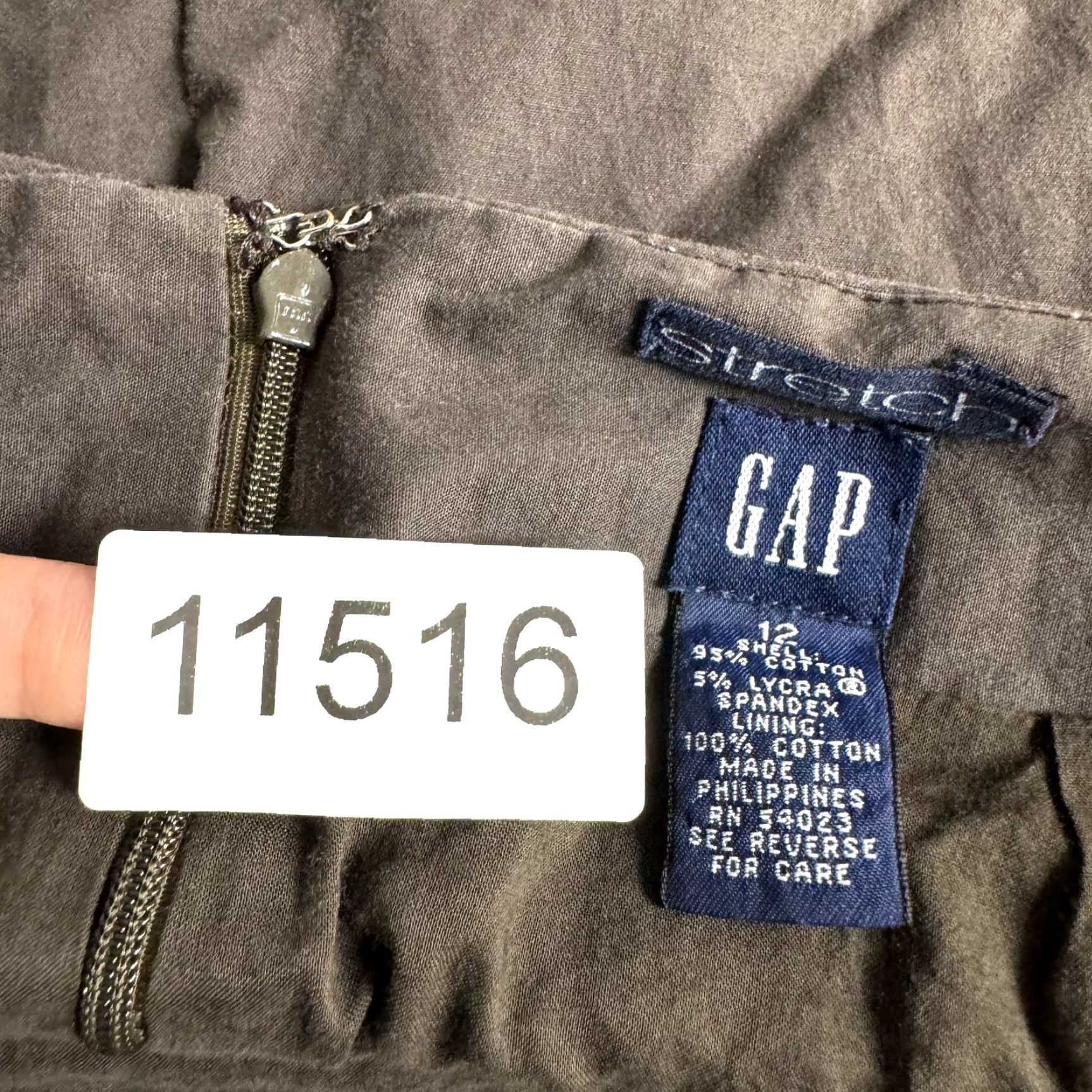 VINTAGE Gap Y2K Mini Skirt 12 30 Large Brown Office Boho Grunge Corpcore Wear to Work Womens