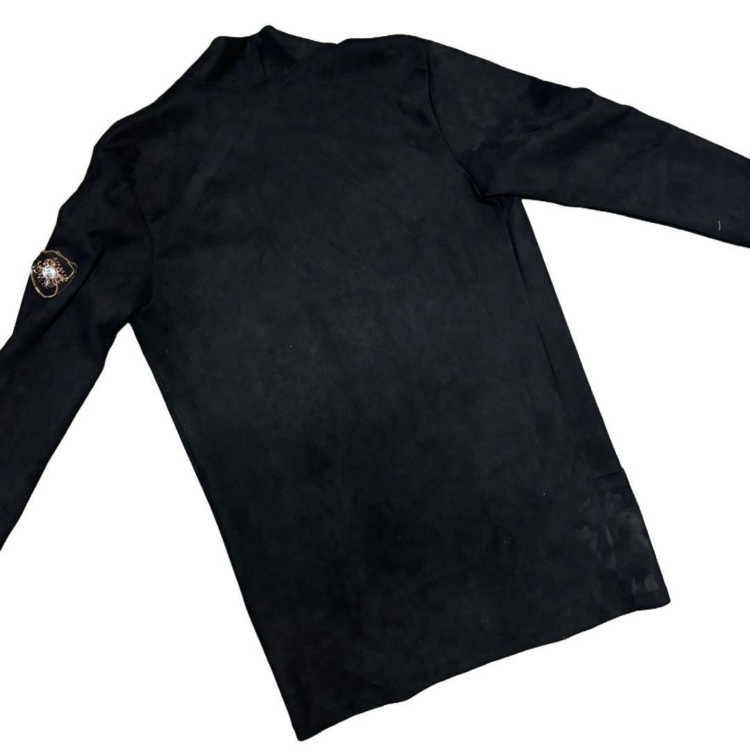Other The Royals Women's Size L Suede Black Cardigan Size L / US 10 / IT 46 - 5 Thumbnail