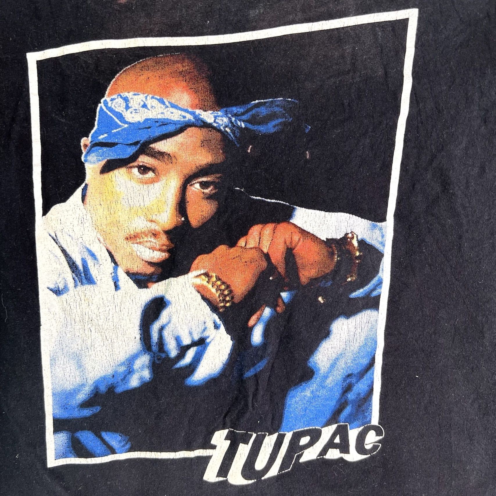 Bravado Bravado 2Pac Tupac T-Shirt Mens L Black Graphic Print 90s Hip Hop Size US L / EU 52-54 / 3 - 2 Thumbnail