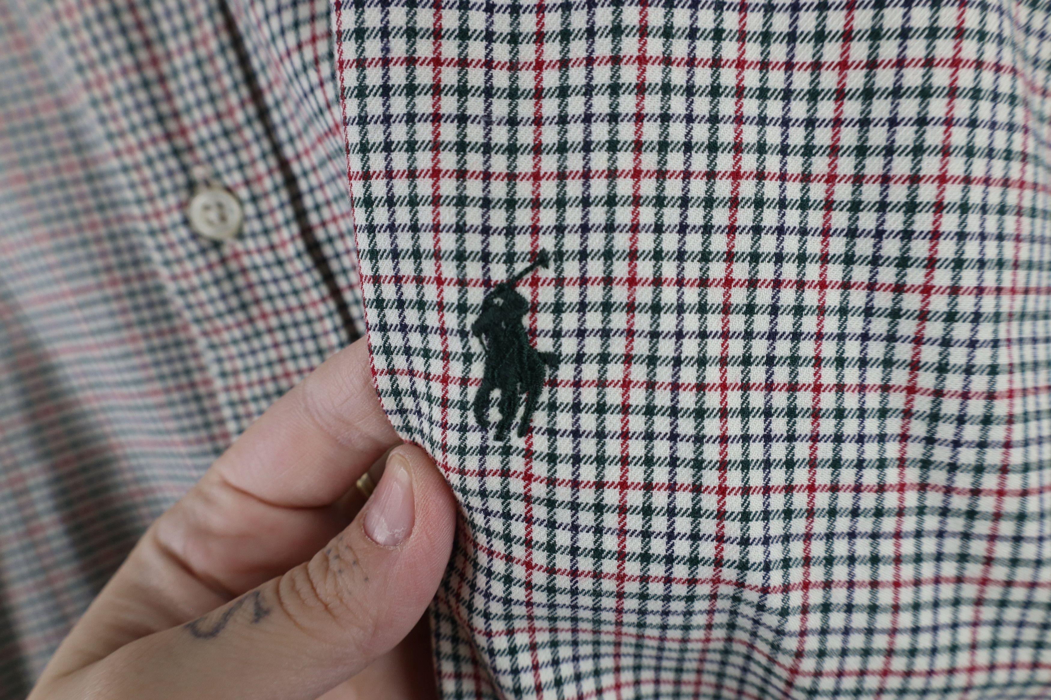 Ralph Lauren × Vintage Vintage 90s Ralph Lauren Classic Fit Collared Button Shirt Size US XXL / EU 58 / 5 - 4 Thumbnail