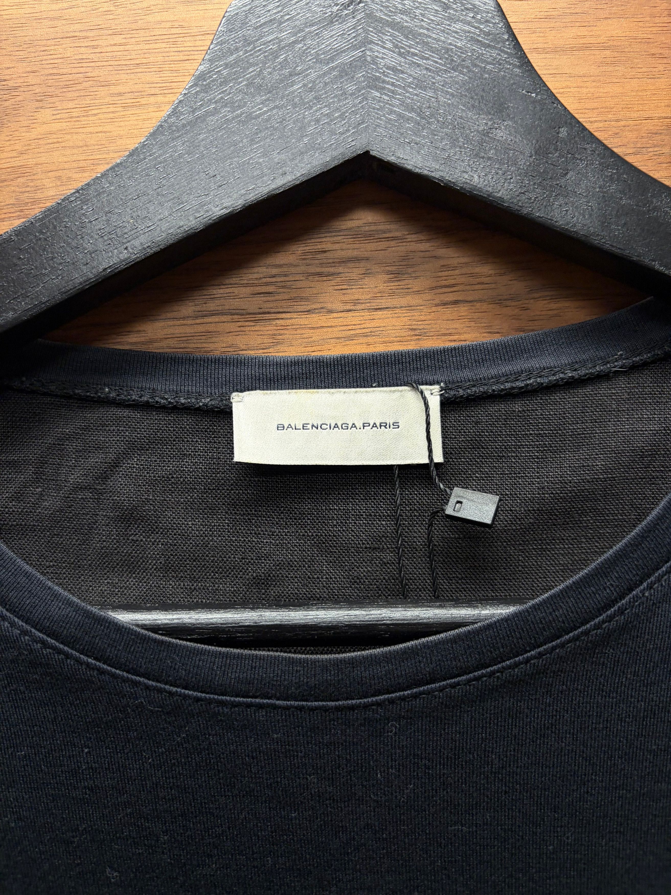 Balenciaga 2009 Balenciaga by Nicholas Ghesquiere ‘Smoke’ Graphic Black Long Sleeve Shirt Size US XS / EU 42 / 0 - 4 Thumbnail