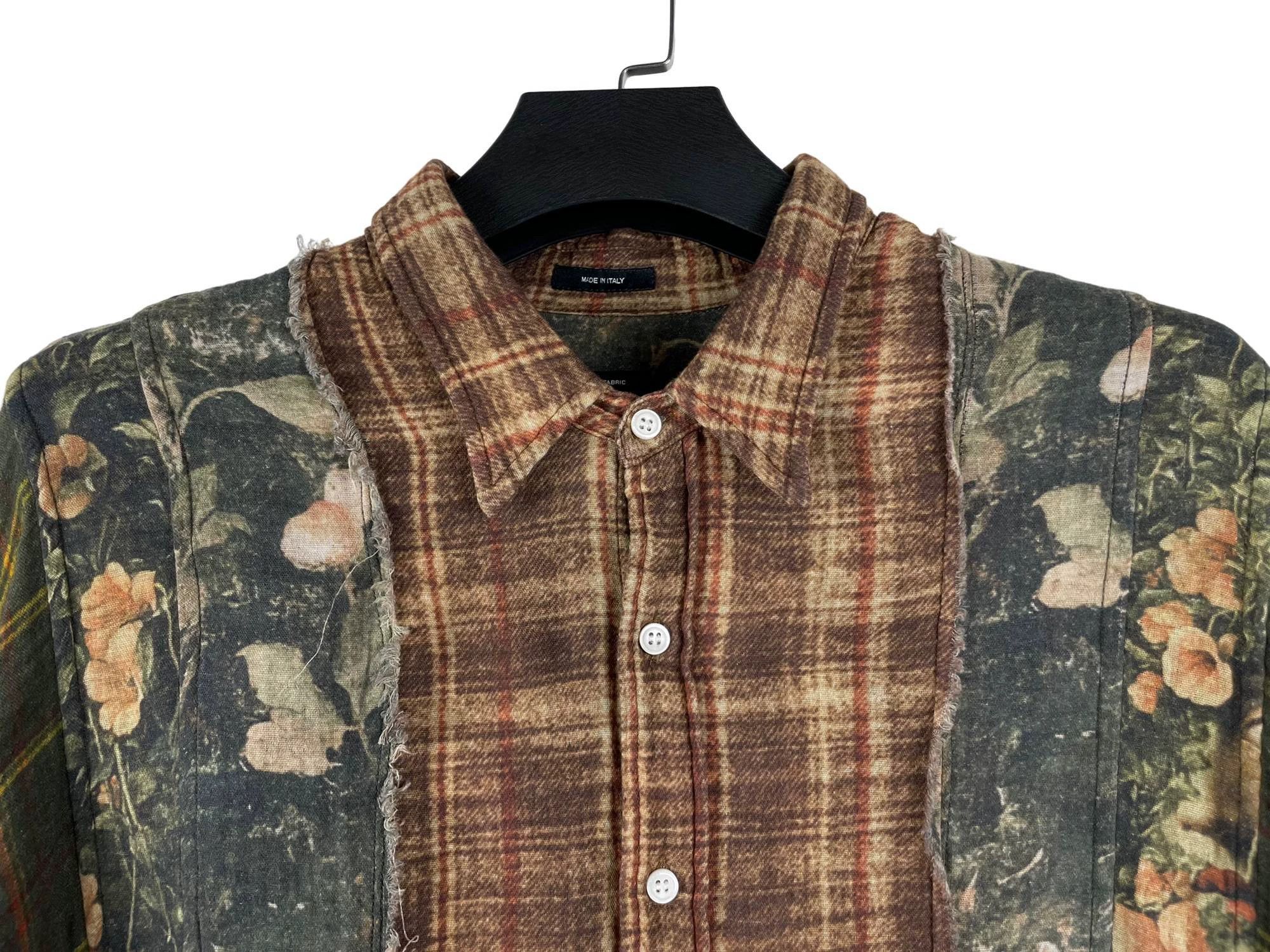 R13 R13 Plaid Panel Fringe Distressed Shirt XS Size US XS / EU 42 / 0 - 3 Thumbnail