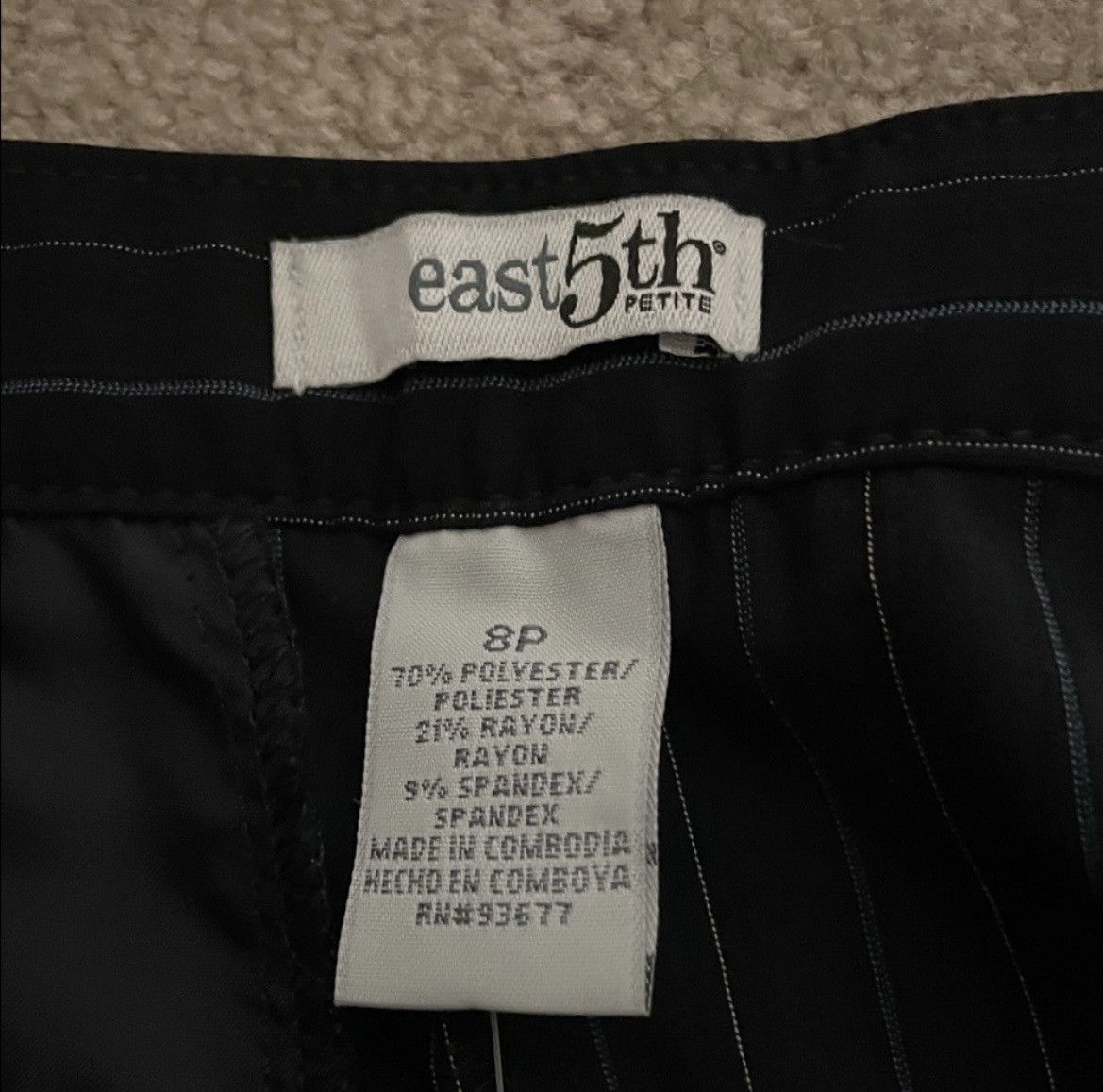 Other East 5th Navy Blue Pinstripe Pants Size 30" / US 8 / IT 44 - 2 Thumbnail
