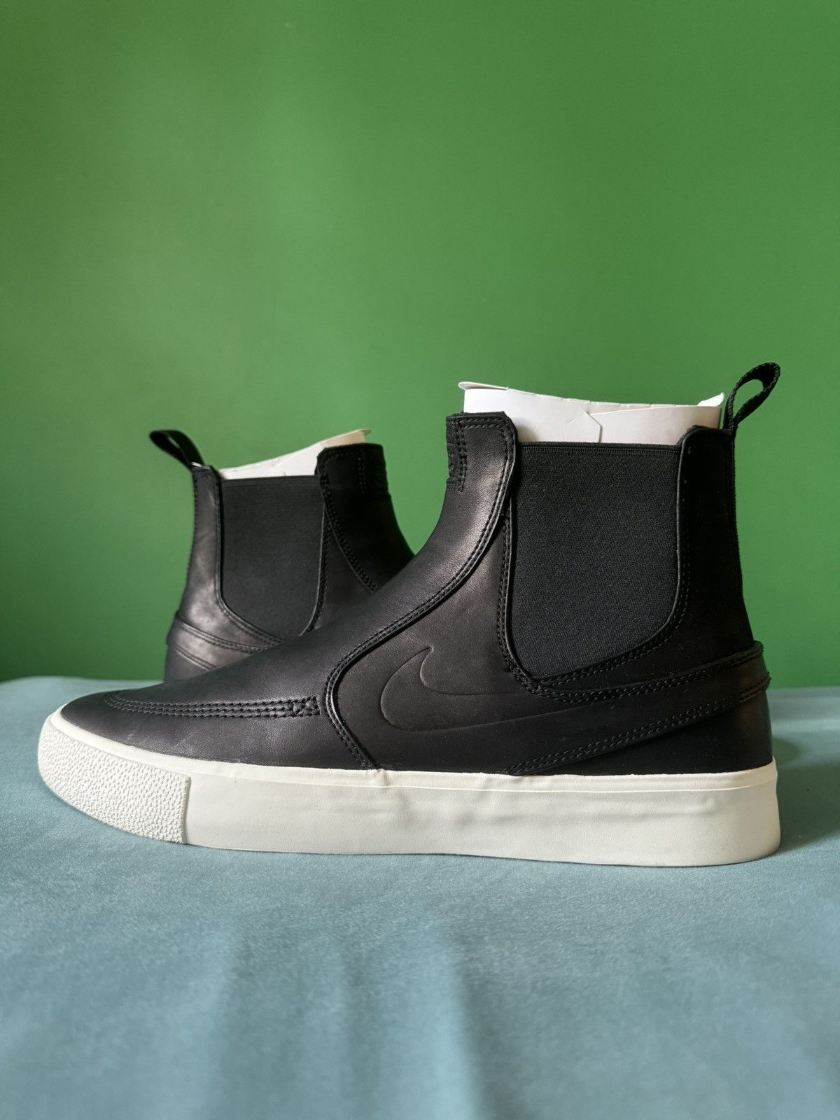 image of Nike Sb Zoom Janoski Slip Mid 2019 Shoes in Black, Men's (Size 12)