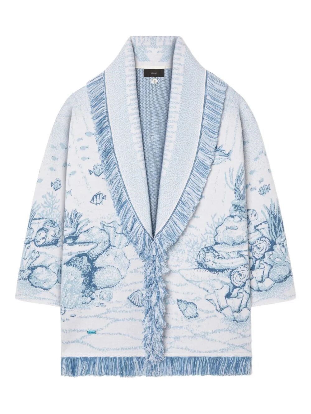 Alanui `Deep In The Ocean` Cardigan Size L / US 10 / IT 46 - 1 Thumbnail