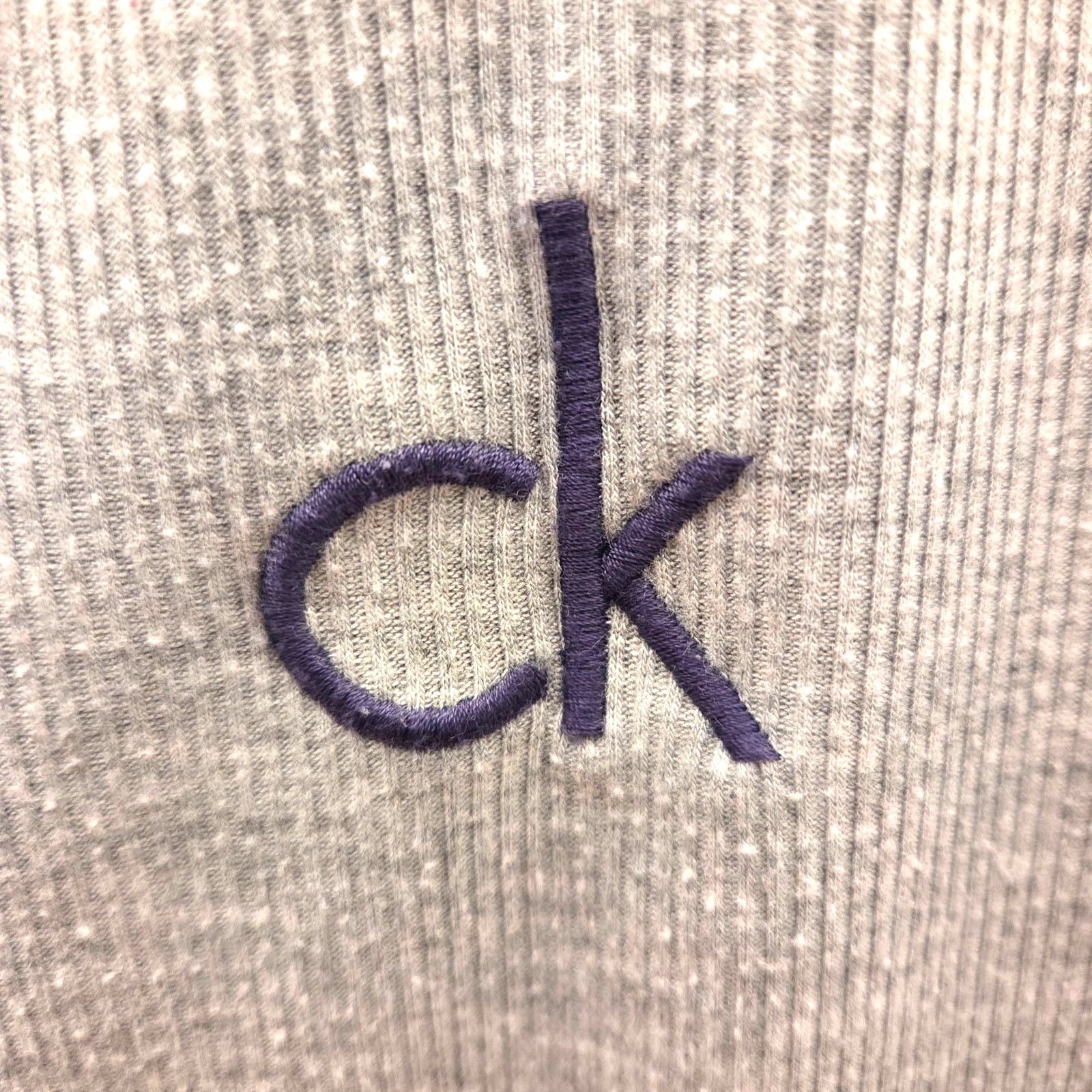 Calvin Klein Calvin Klein Heather Grey Fleece Ribbed Pajama Top XL Size XL / US 12-14 / IT 48-50 - 7 Thumbnail