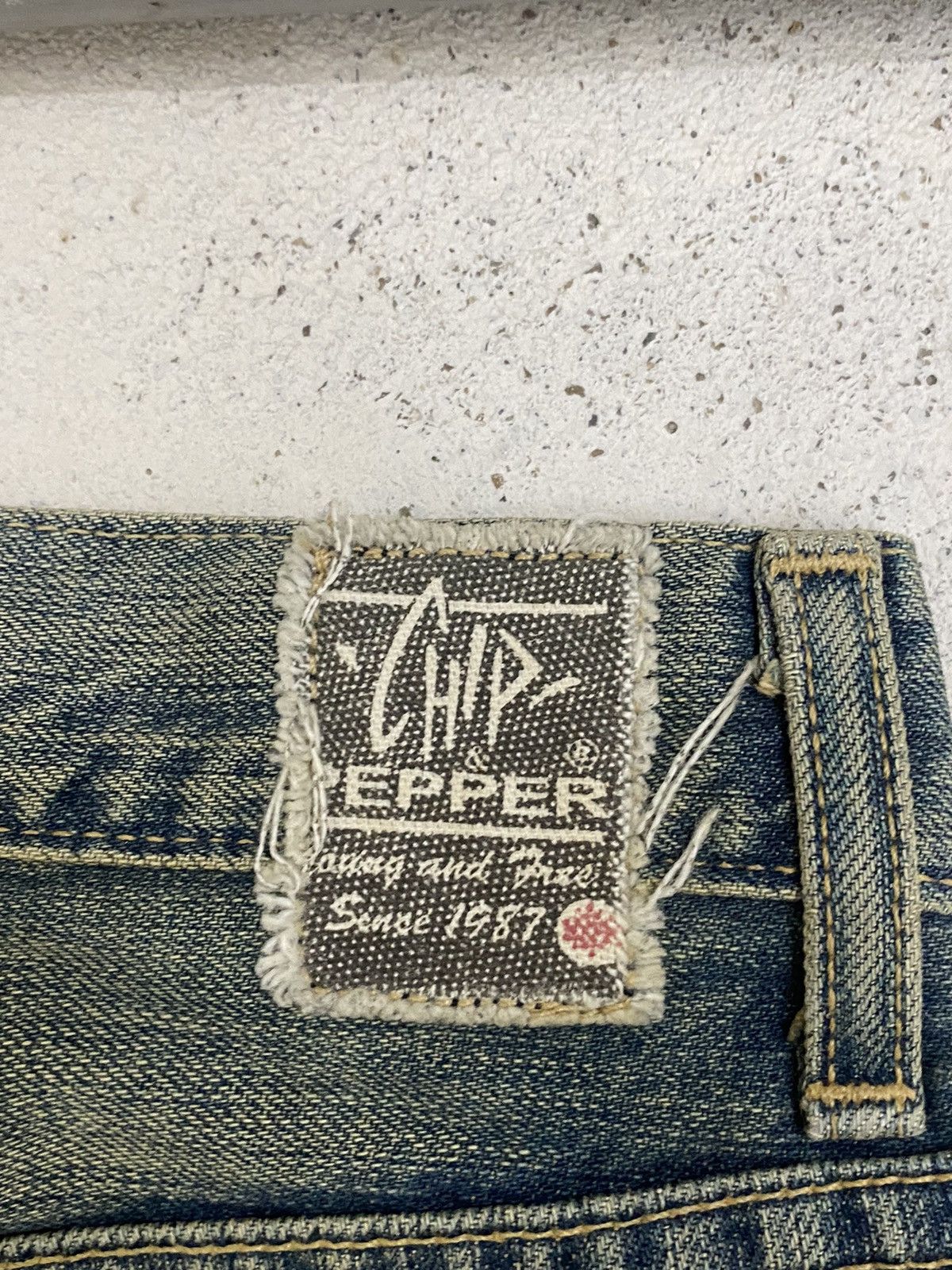 Hysteric Glamour Chip Pepper Jean Baggy Mud Washed Whisker Distressed Size US 30 / EU 46 - 19 Thumbnail